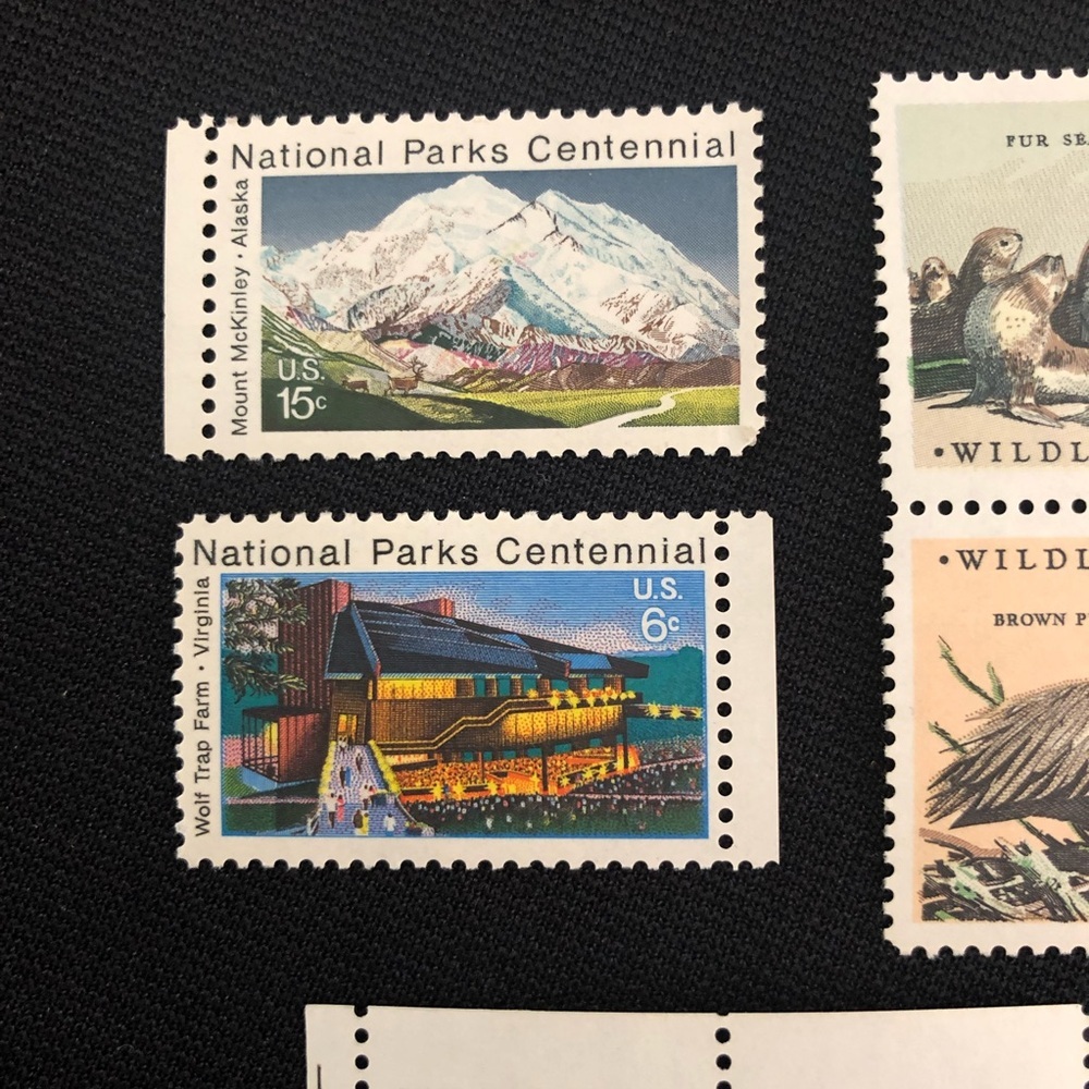 Vintage USA National Parks Centennial & Wildlife Conservation Stamp Collection - Picture 2 of 5